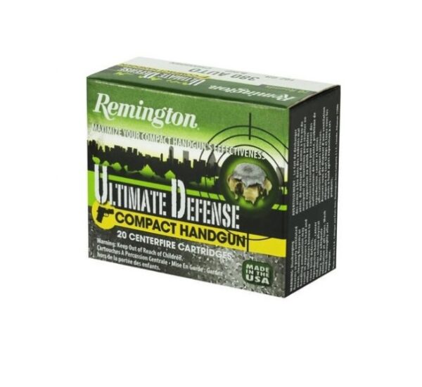 Remington Ultimate Defense 380ACP 102GR BJHP 20Rd