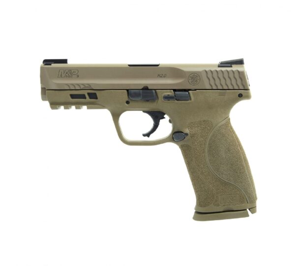 S&W M&P M2.0 FDE *No Thumb Safety* W/TruGlo TFX Sights 9MM 4.25