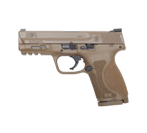 S&W M&P M2.0 Compact Flat Dark Earth No Thumb Safety 9MM 4