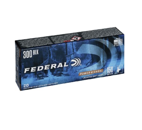 Federal Power-Shok 300BLK 150GR SP 20Rd