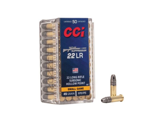 CCI Suppressor 22LR 45 Grain HP 50Rd