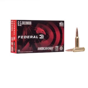 Federal American Eagle 6.5 Creedmoor 120GR TMJ 20Rd Box