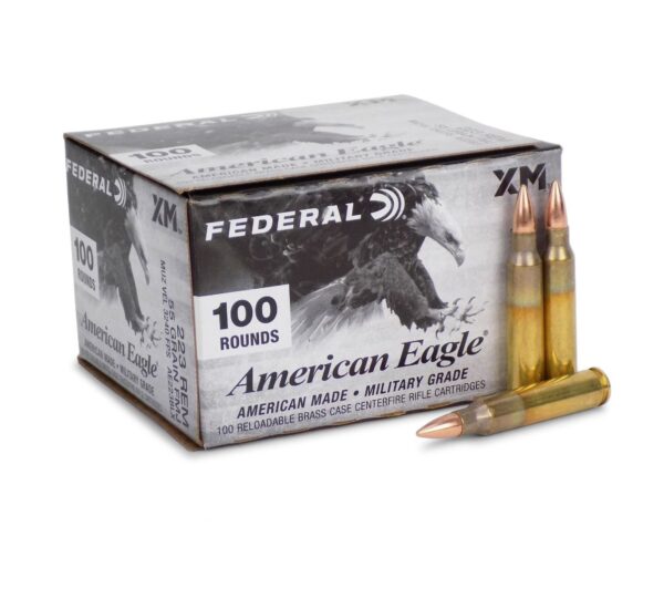 Federal American Eagle 223REM 55GR FMJ-BT 100Rd