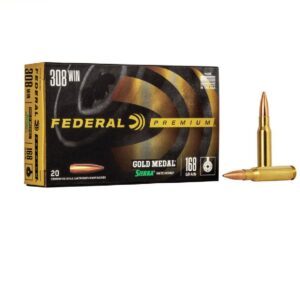 Federal Premium Gold Medal 308WIN 168GR BTHP 20Rd Box