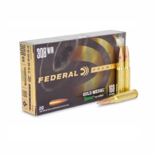 Federal Premium Gold Medal 308WIN 168GR BTHP 20Rd Box