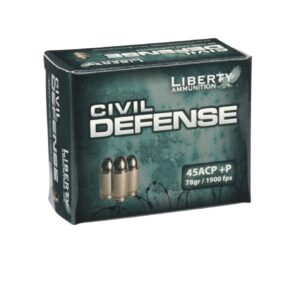 Liberty Civil Defense 45ACP 78 Grain 20Rd Box