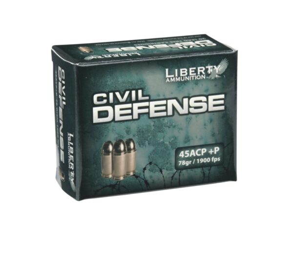 Liberty Civil Defense 45ACP 78 Grain 20Rd Box