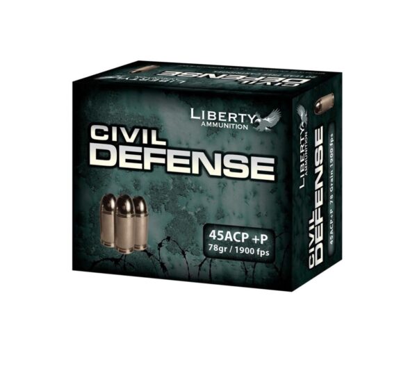 Liberty Civil Defense 45ACP 78 Grain 20Rd Box