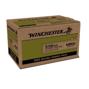 Winchester M855 5.56NATO 62 Grain FMJ 200Rd