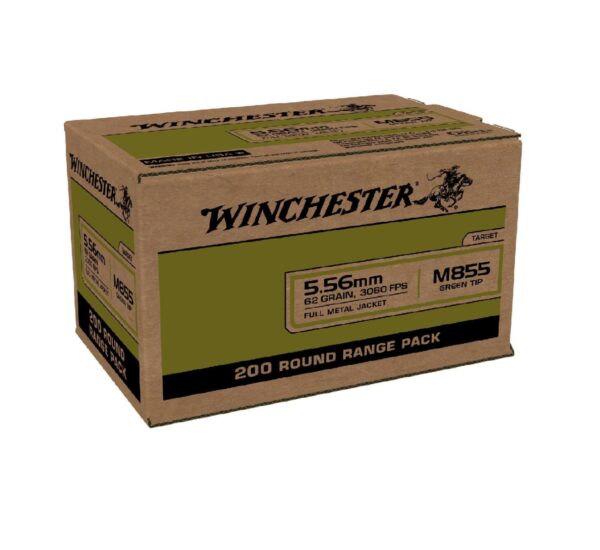 Winchester M855 5.56NATO 62 Grain FMJ 200Rd