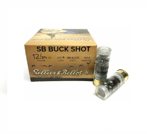 Sellier & Bellot 12GA 2.75" 00 Buck Shot 25Rd