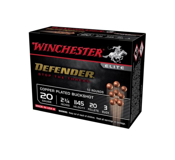 Winchester Defender 20 Gauge 2.75" 3 Buck 10Rd