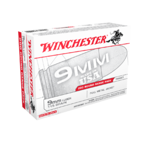 Winchester 9mm 115 Grain FMJ 200Rd Box