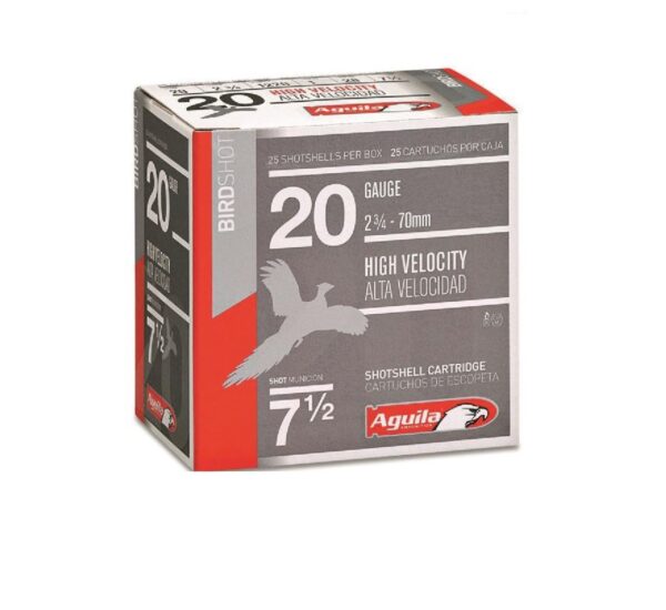 Aguila High-Velocity Birdshot, 20 Gauge, 2 3/4", 1 oz., 250 Rounds